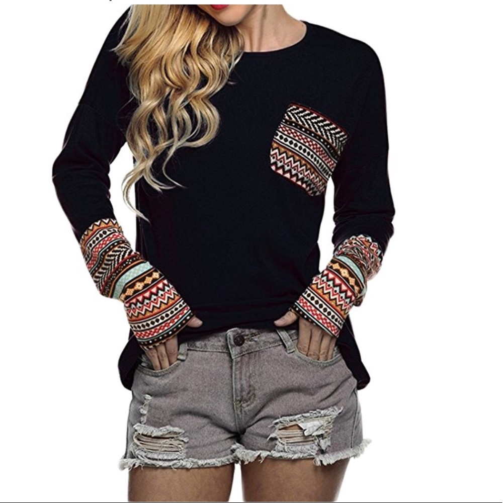 Beautiful women long sleeve casual blouse